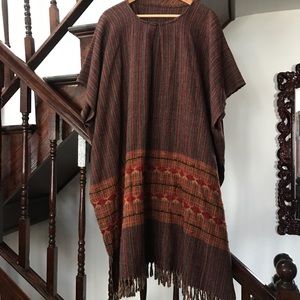 VINTAGE Handwoven Indian Poncho